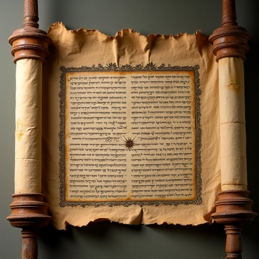 Ancient scroll representing Torah wisdom