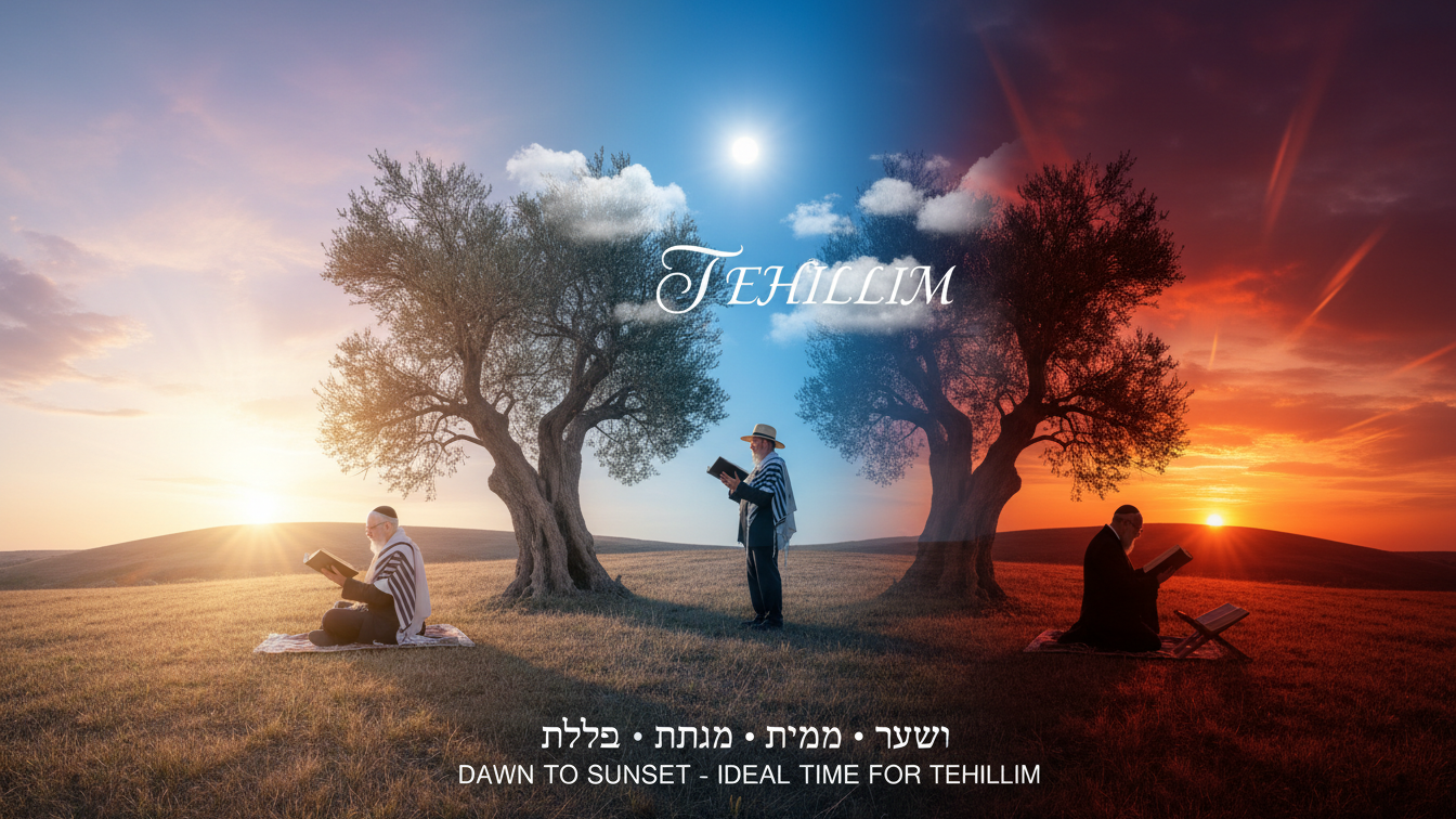 Dawn to sunset - ideal time for Tehillim