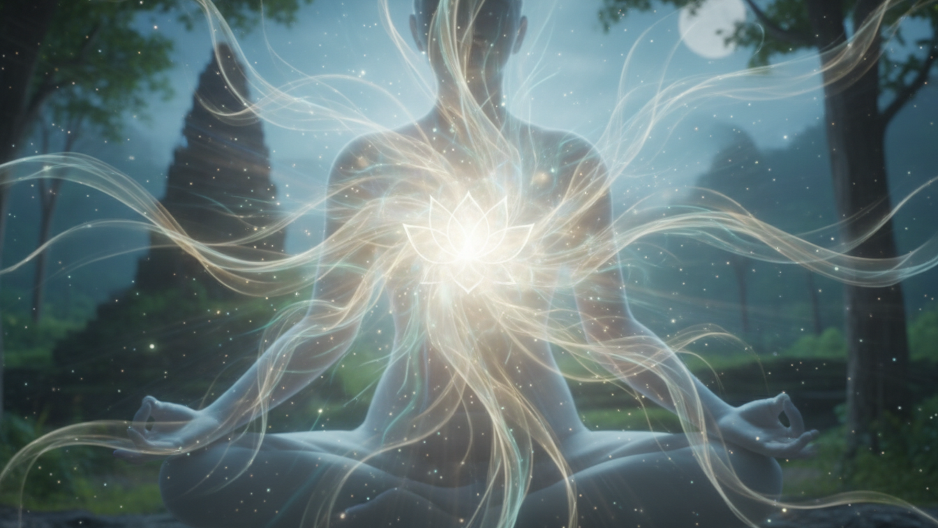 Light representing spiritual healing energy