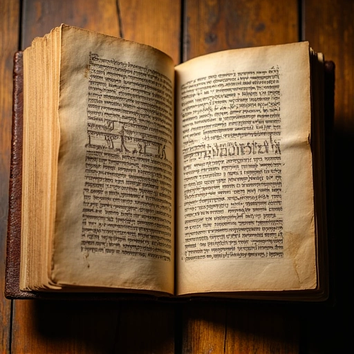 Ancient Jewish texts and scrolls